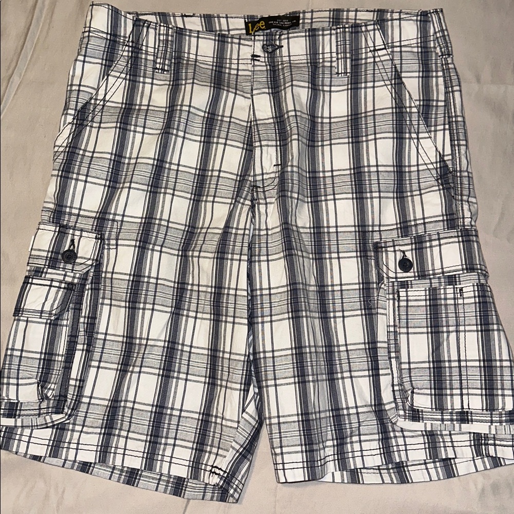 Lee plaid cargo shorts